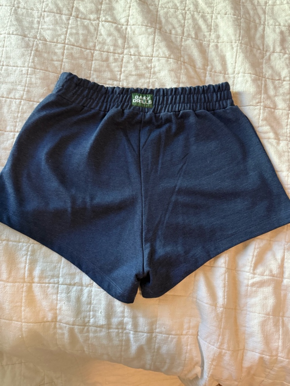 Daily Drills Navy Fleece Super Shorts Size M/L